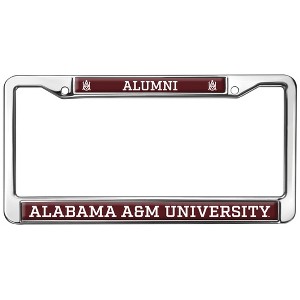 Alabama A&M University Alumni Logo Full Size Standard License Plate Metal Frame - 1 of 4
