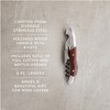 Twine Country Home Double Hinged Wood Corkscrew, Rosewood Inlay Wine Key, Bar Tool, Wine Opener, 4.75" - 3 of 4
