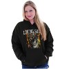 Flaming Floral Skull Loving Soul Hoodie Sweatshirt Women Men Brisco Brands - 3 of 4