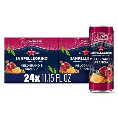 San Pellegrino Italian Sparkling Drink, Melograno And Arancia - 11.15 Fl Oz Bottle (Pack of 24)