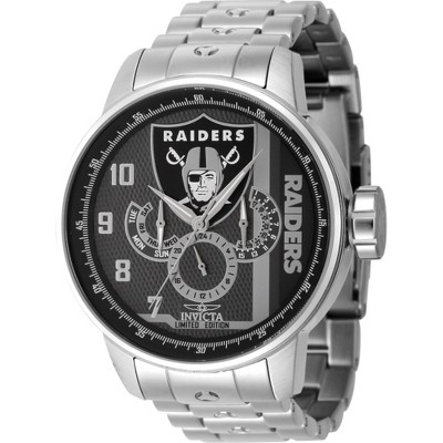 Invicta 45126 Men's NFL Las Vegas Raiders Day-Date Bracelet Watch