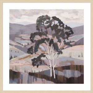 Amanti Art 33"x33" Cosmic Tree Canopy by Urban Road: Modern Style, Lithograph, Hardwood Frame, Wire Mount - 1 of 4