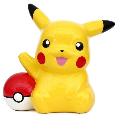 Fashion Accessory Bazaar LLC Pokemon Pikachu 10 Inch Ceramic Bank