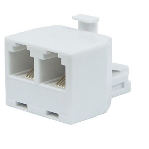 Monoprice RJ11/RJ12 6P4C 1x Male to 2x Female T-Adapter - 1 of 3