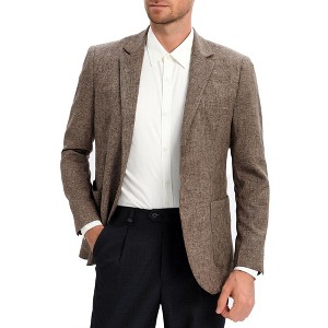 Men's Sport Coats & Blazers Linen Suit Jacket Casual Blazer for Men One Button - 1 of 4