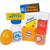 Wooden Play Food Baking Groceries Includes Baking Soda, Chocolate, Milk, Sugar, Vanilla, Flour, Sprinkles, Butter Egg - 2 of 4