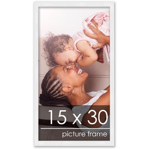 PosterPalooza | 15x30 Wood Frame with UV Acrylic, 6 Finishes: Black, White, Bronze, Silver, Wood, Mahogany - 1 of 4