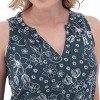Old Ranch Brands Women's Keara Floral Print Blouse Tank Top - 3 of 4