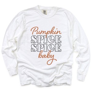 Simply Sage Market Pumpkin Spice Spice Baby Garment Dyed Long Sleeve - 1 of 4