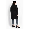 Women's Plus Size Sassy Military Coat - black | CITY CHIC - 4 of 4