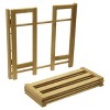 Clifford Foldable Shoe Rack Natural - Winsome: Adjustable, Easy Storage, 12 Pairs Capacity, Wood Frame - 2 of 4