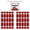 Big Dot of Happiness Merry Little Christmas Tree - Mini Candy Bar Wrapper Stickers - Red Truck Christmas Party Small Favors - 40 Count - 3 of 4