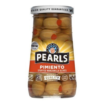 Pearls Pimiento Stuffed Manzanilla Olives - 5.75oz