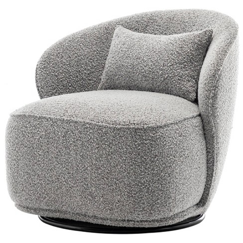 Colin 360-degree Swivel Barrel Chair With Pillow,set Of 2