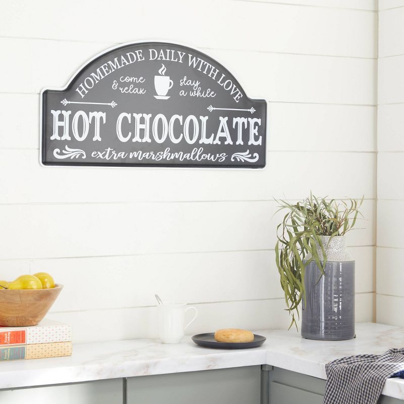 Farmhouse Metal Words and text Wall Decor Black - Olivia &#38; May, 3 of 9