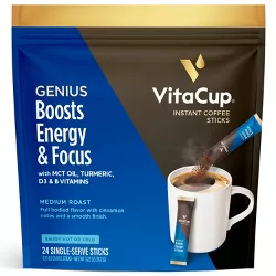 VitaCup Genius Blend Instant Medium Roast Coffee - 24ct