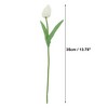 Unique Bargains Christmas 20 Pcs Artificial Flowers Fake Tulips for Wedding Rooms Home Hotel Party Decoration Beige - 2 of 4