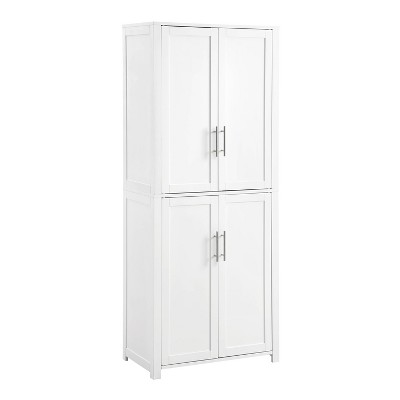 Savannah White Tall Kitchen Pantry with Adjustable Shelving