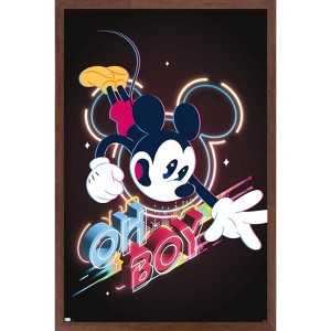 Trends International Disney Mickey Mouse - Oh Boy Framed Wall Poster Prints - 1 of 4