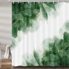 LunaLulinlk Green and Gold Marble Shower Curtain - 2 of 4