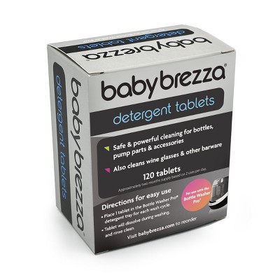 Baby Brezza Unscented Bottle Washer Pro Detergent Soap Tablets - 120ct: Container Type Box, Removes Dirt, Recommended For Breast Pumps