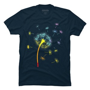 Design By CreativeHT Humans Rainbow Colorful Dandelion Flower Pride By CreativeHT T-Shirt - 1 of 2