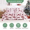 Christmas Bed Sheets King, Soft Brushed Microfiber Bed Sheet Set, 16" Deep Pocket Fitted Sheet, Flat Sheet & 2 Pillowcase Winter Holiday Sheets Set - 3 of 4