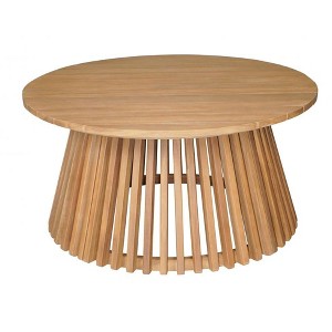 Zahara Coffee Table 15.7"H, Natural Finish, Modern Solid Acacia Wood By Zuo Modern - 1 of 4
