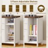 Lateral File Cabinet Fits Files Letter or A4 Size, Wooden Printer Stand, Adjustable Shelf - 4 of 4