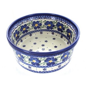 Blue Rose Polish Pottery 318 Vena Round Baker - 1 of 1