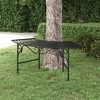 vidaXL Tree Bench Black Steel Medium Durable Circular Tree Bench - 2 of 4
