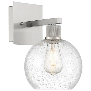 Access Lighting Port Nine 1 - Light Wall Light in  Brushed Steel - 1 of 3