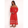 Domenica Shirred Long Sleeve Midi Dress - 2 of 4