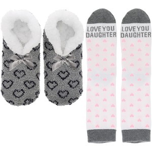 Pavilion Gift Company - Love You Daughter - Slipper Sock Gift Set - Socks - 1 of 4