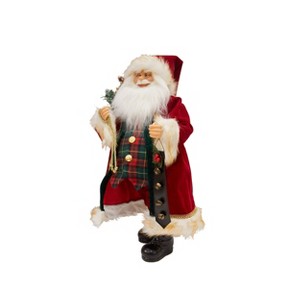 Season's Designs 24In Santa W/ Plaid Vest - 1 of 1