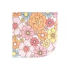 Hudson Baby Infant Girl Flannel Cotton Washcloths, Peace Love Flowers 12 Pack, One Size - 3 of 4