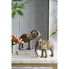 NAYSAYE Party Decoration and Accessories Tai Polyresin Elephant Accent Trumpeting for Home and Office, Brown, 8"*12"*3.3" - 2 of 4
