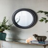 GlasFlength Decorative Wall Mirrors Circle Accent Mirror Wall Mirror Antique Classic Mirror Decorative Mirror for Living Room, Black, 23.6"*23.6"*0.8" - 4 of 4
