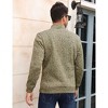 BLUEMING Men's Marled Knit Fleeced Sweatshirts Henley Neck Tops Warm Knitted Winter Thermal Sweat Shirts Button Mens Pullovers - 2 of 4