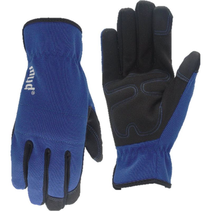 Mud Gloves  Women's Small/Medium Synthetic Leather True Blue Garden Glove MD52001TB-WSM, 1 of 3