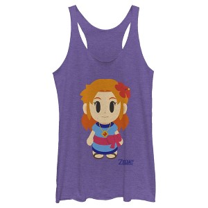 Women's Nintendo Legend of Zelda Link's Awakening Marin Avatar Racerback Tank Top - 1 of 3