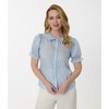 Smak Parlour Women's Puff Sleeve Blouse - 4 of 4