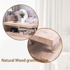 TiramisuBest 49in Rustic Modern Farmhouse Rectangular Coffee Table, Natural Engineered Wood, Living Room - 4 of 4