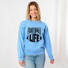 Simply Sage Market Women's Graphic Sweatshirt Just Livin' My Best Football Fan Life - 2 of 4