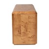bali & pari Valora Modern and Contemporary Natural Mappa Burl Wood 4-Door Sideboard Buffet - 4 of 4