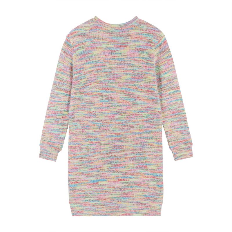 Andy & Evan  Kids Girls Multicolor Knit Dress, 3 of 6