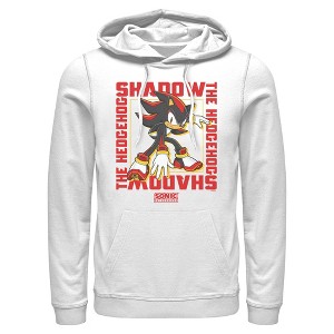 Mens Sonic the Hedgehog Shadow Text Frame Lightweight Hoodie - 1 of 4