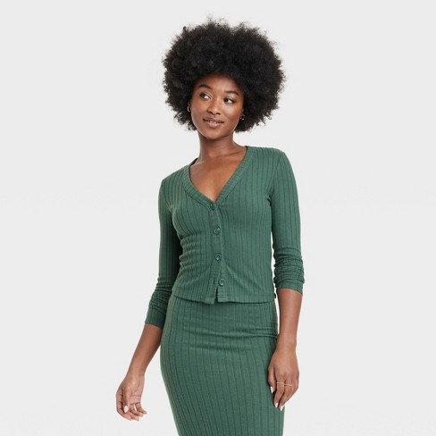 Target green clearance cardigan