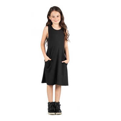 24seven Comfort Apparel Girls Fall Print Three Quarter Sleeve Pleated Maxi  Dress : Target