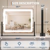 Vanity Mirror with Lights, 19.7"x17.5" Touch Screen LED Mirror, 3 Lighting Modes for Makeup/Skincare - 4 of 4